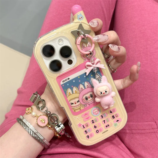 Labubu iphone Case With Chain