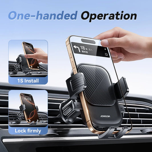 Joyroom Car Air Vent Phone Holder 360° Rotation Car Phone Holder Universal Hands-Free Cell Phone Mount For 4.7-6.9'' Phones