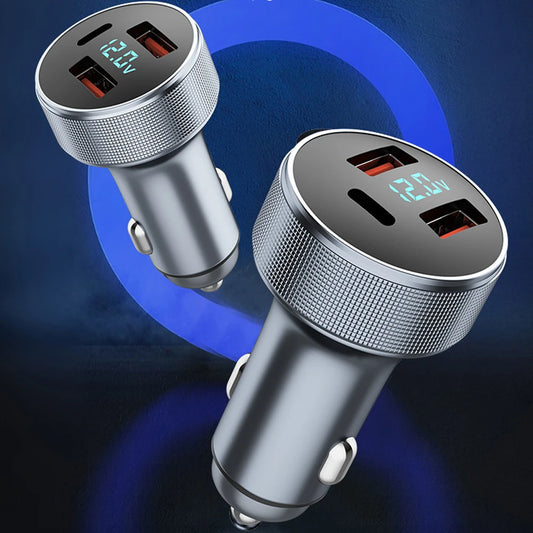 54W USB Car Charger For iphone 12 13 pro Quick Charge 3.0 Fast Charging For Xiaomi Auto Type C QC PD 3.0 Mobile Phone Charge