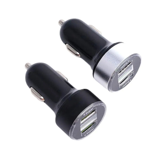 240W Car Charger Fast Charging 2 USB Ports Adapter For IPhone Quick Charging Chargers With Digital Display 
