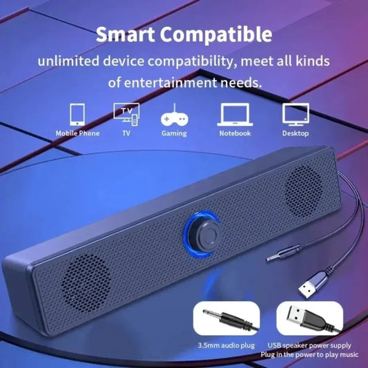 Bluetooth Computer Soundbar Speaker