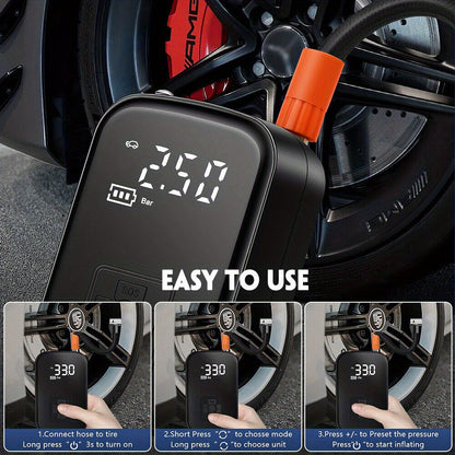 150PSI Portable Cordless Air Compressor Tire Inflator-2