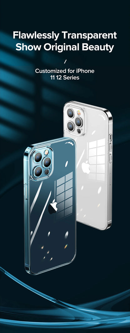 Joyroom For iPhone 17 Pro Max Case Transparent Clear Case For iPhone 16 15 14 Pro Max Anti Yellow Full Lens Transparent Cover
