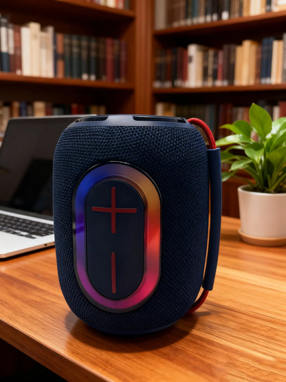 Modern Fashion Hand-held Portable Wireless  RGB Light New Design Speaker with LED Light BT & TF for Indoor Party Outdoor