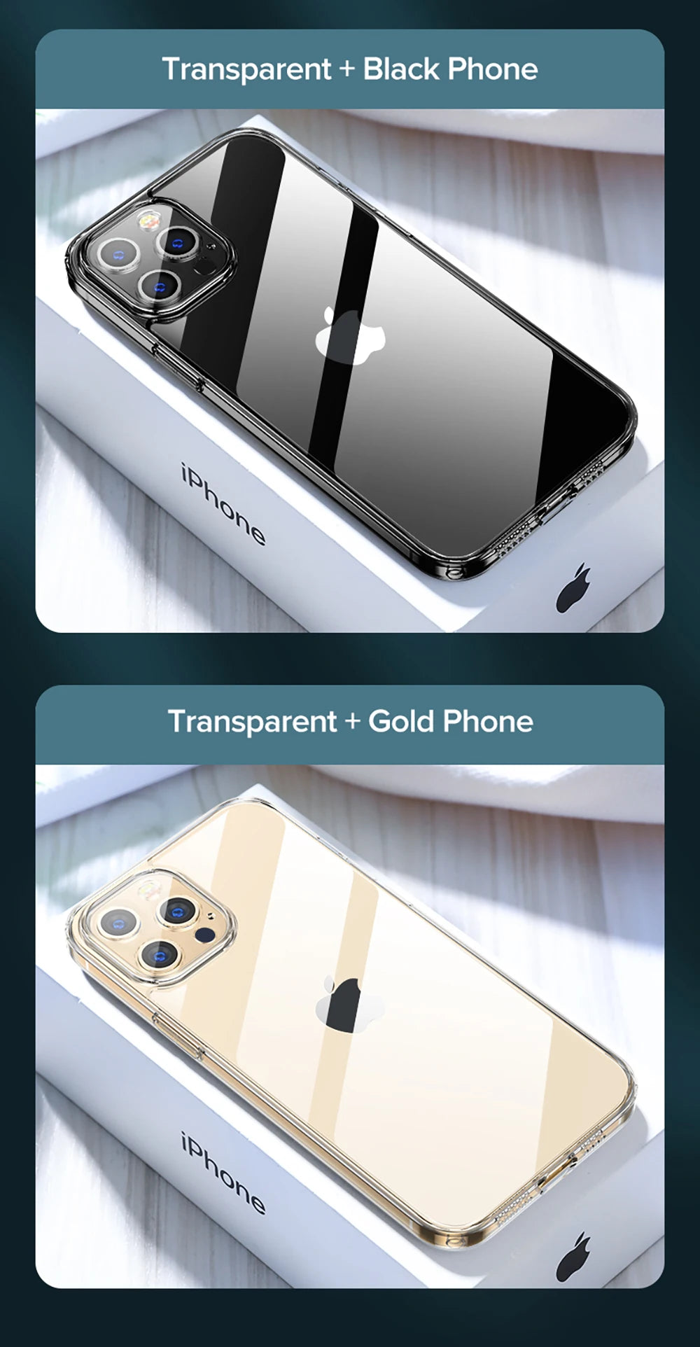 Joyroom For iPhone 17 Pro Max Case Transparent Clear Case For iPhone 16 15 14 Pro Max Anti Yellow Full Lens Transparent Cover