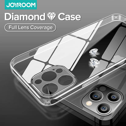 Joyroom For iPhone 17 Pro Max Case Transparent Clear Case For iPhone 16 15 14 Pro Max Anti Yellow Full Lens Transparent Cover