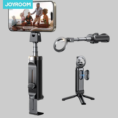Joyroom Airplane Phone Holder Magnetic Selfie Stick for iPhone Universal Airplane Phone Mount Plane Phone Stand for Desk ZS509