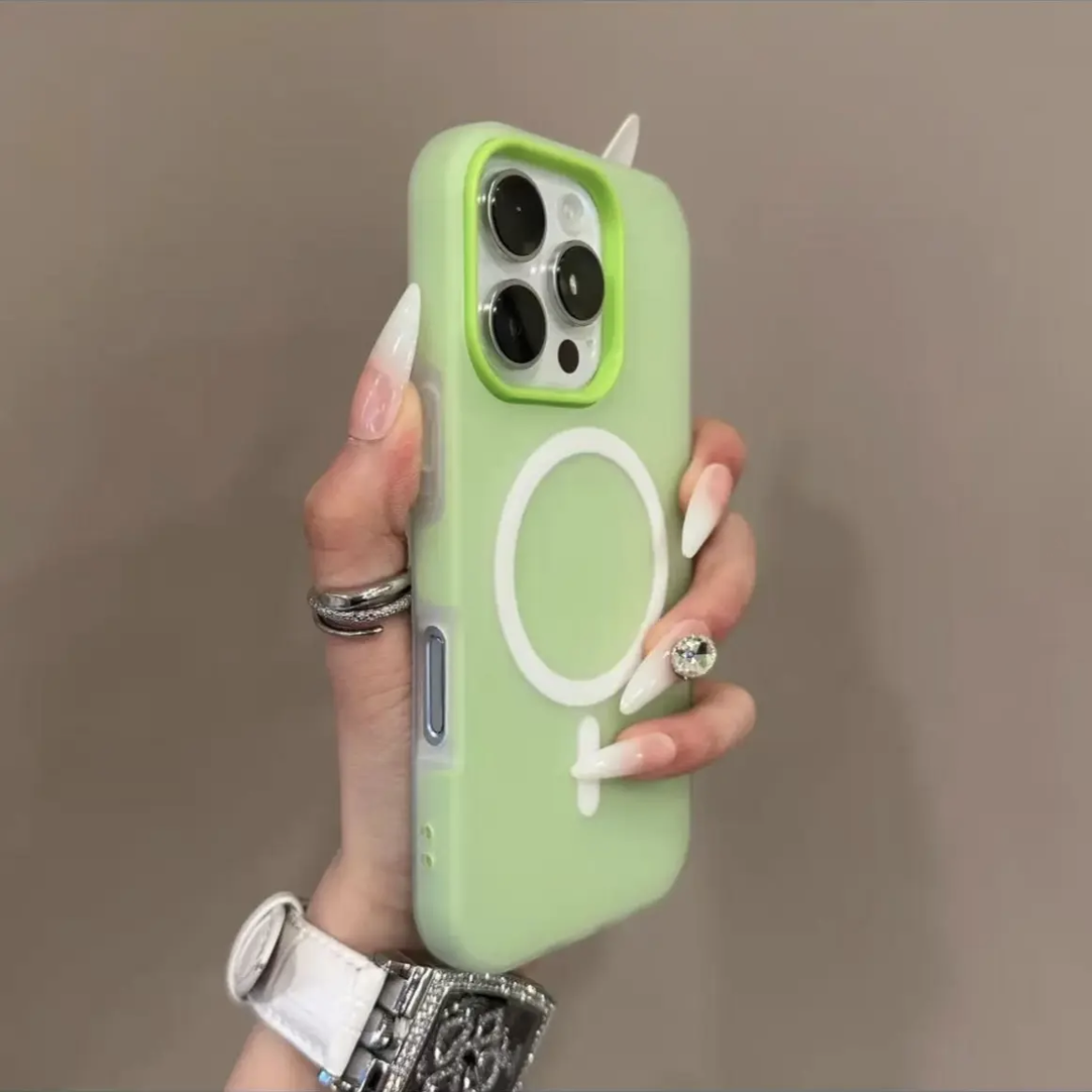 Candy Color Liquid Silicone Shockprood Magnetic Phone Case