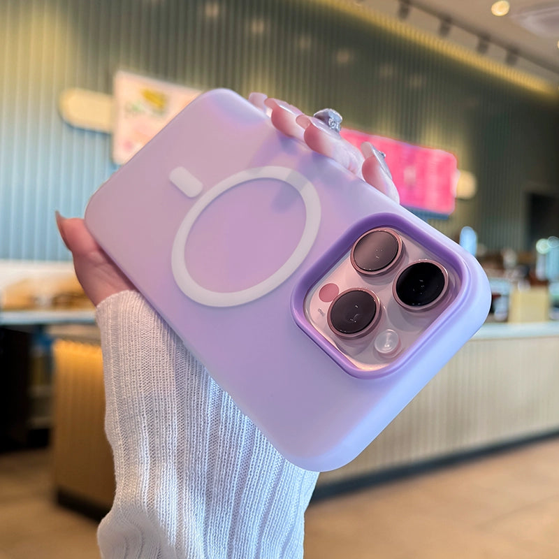 Candy Color Liquid Silicone Shockprood Magnetic Phone Case