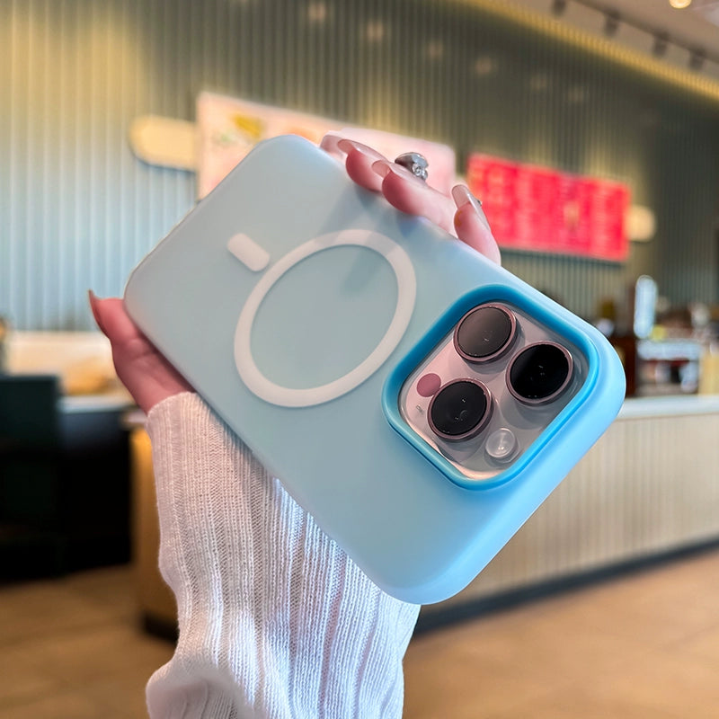 Candy Color Liquid Silicone Shockprood Magnetic Phone Case