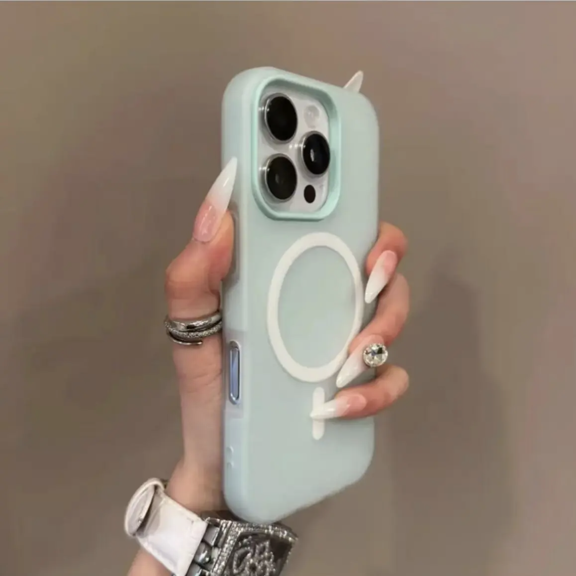 Candy Color Liquid Silicone Shockprood Magnetic Phone Case