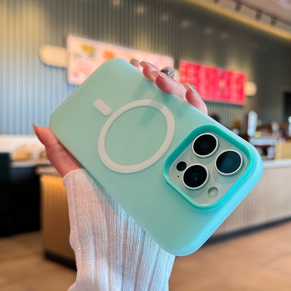 Candy Color Liquid Silicone Shockprood Magnetic Phone Case