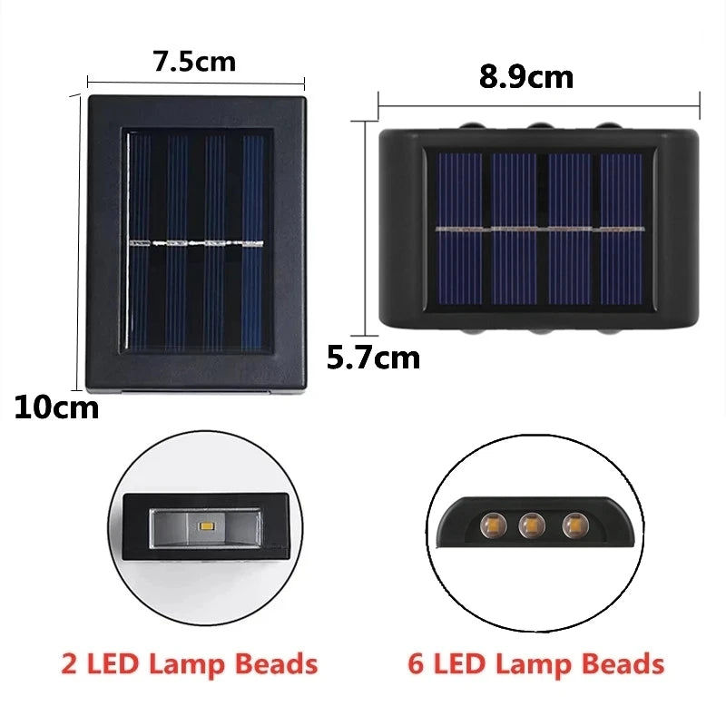 Solar LED Outdoor Light Solar Lighting Sensor Lamp Streetlights Waterproof