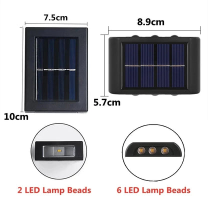 Solar LED Outdoor Light Solar Lighting Sensor Lamp Streetlights Waterproof