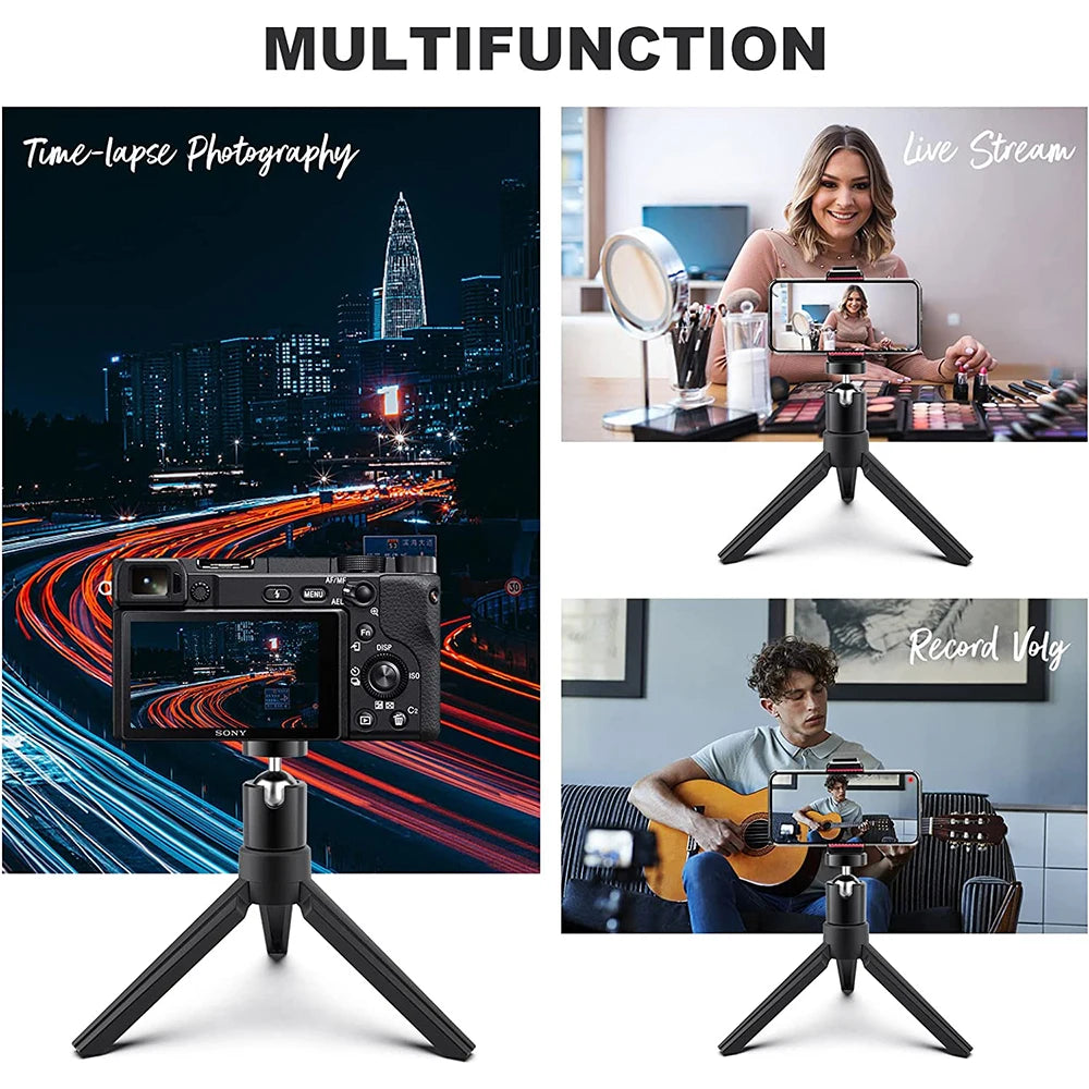 Desktop Projector Stand，Desktop Mobile Phone Holder Tripod Live Support Rack Folding Projector Creative Bedside Stand