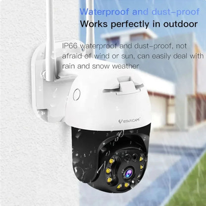 Outdoor Security Wireless 3MP IP Camera Smart Home Dome Waterproof Color Night Two Way AI Human Detection Camera