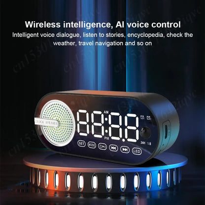 Wireless Bluetooth Speaker Small Digital Alarm Clock LED Display