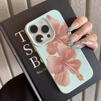 iphone Pink Hibiscus Elegant High Quality Phone Case