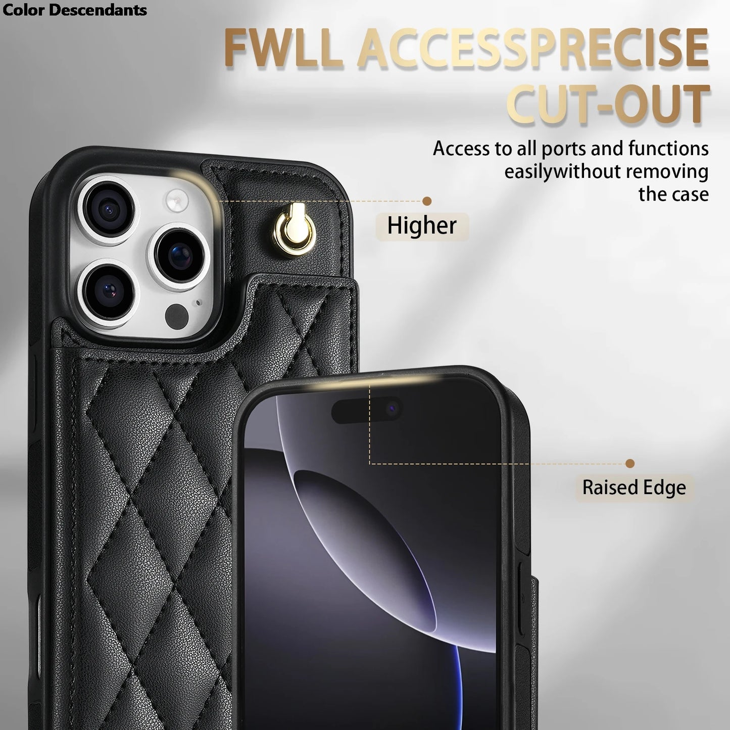 Wallet Cards Solt Leather Case For iPhone 16 Pro Max 15 Plus 14 13 12 11 X XS XR SE 2022 8 7 Pocket Magnetic Double Buckle Cover