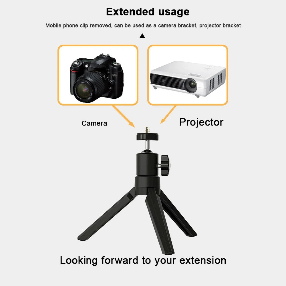 Desktop Projector Stand，Desktop Mobile Phone Holder Tripod Live Support Rack Folding Projector Creative Bedside Stand