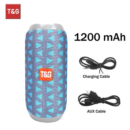 Bluetooth Speaker T&G TG117 Portable TWS Sound Box Waterproof Loudspeaker