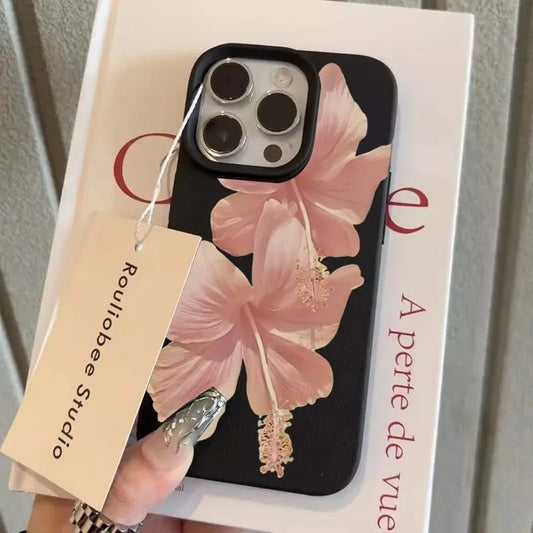 iphone Pink Hibiscus Elegant High Quality Phone Case
