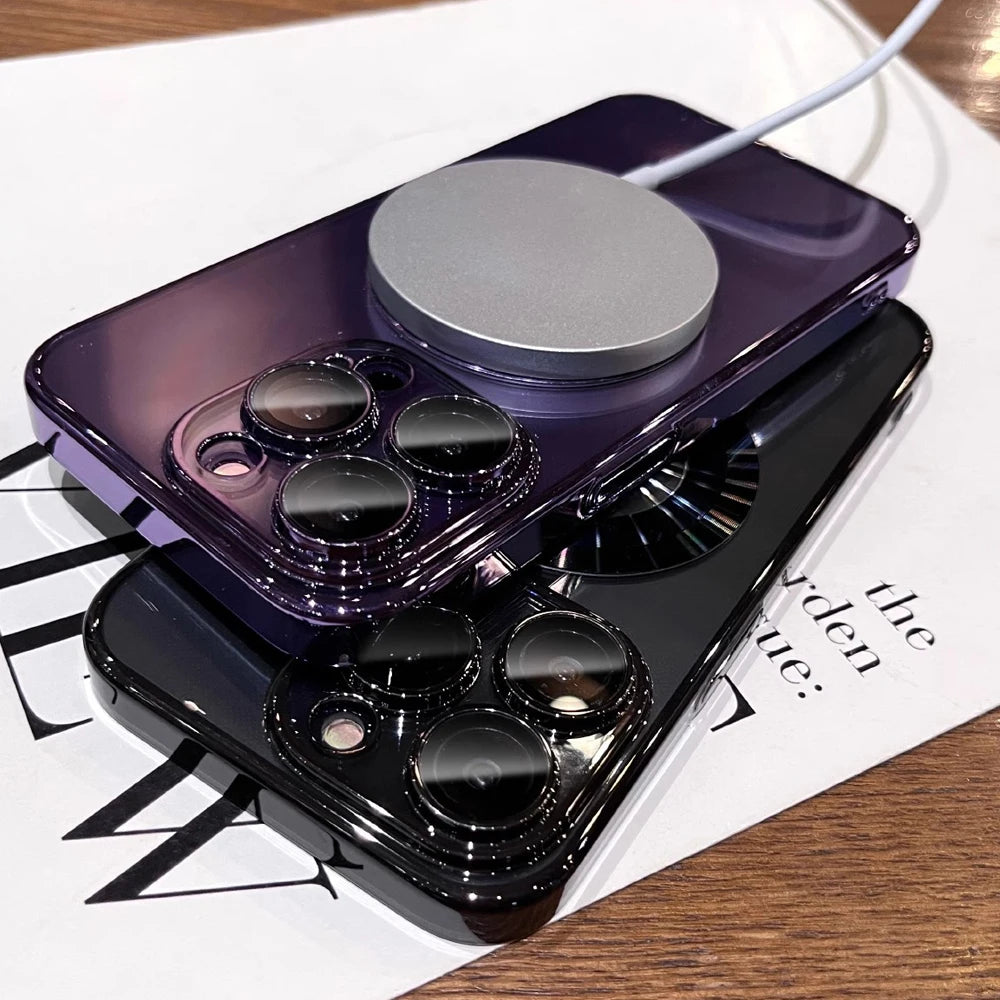 Magnetic Phone Case For iPhone 17 Air 16 15 Pro Max 14 Pro Max Plus Case Silicone Soft Cases For iPhone 13 12 14 15 Back Cover