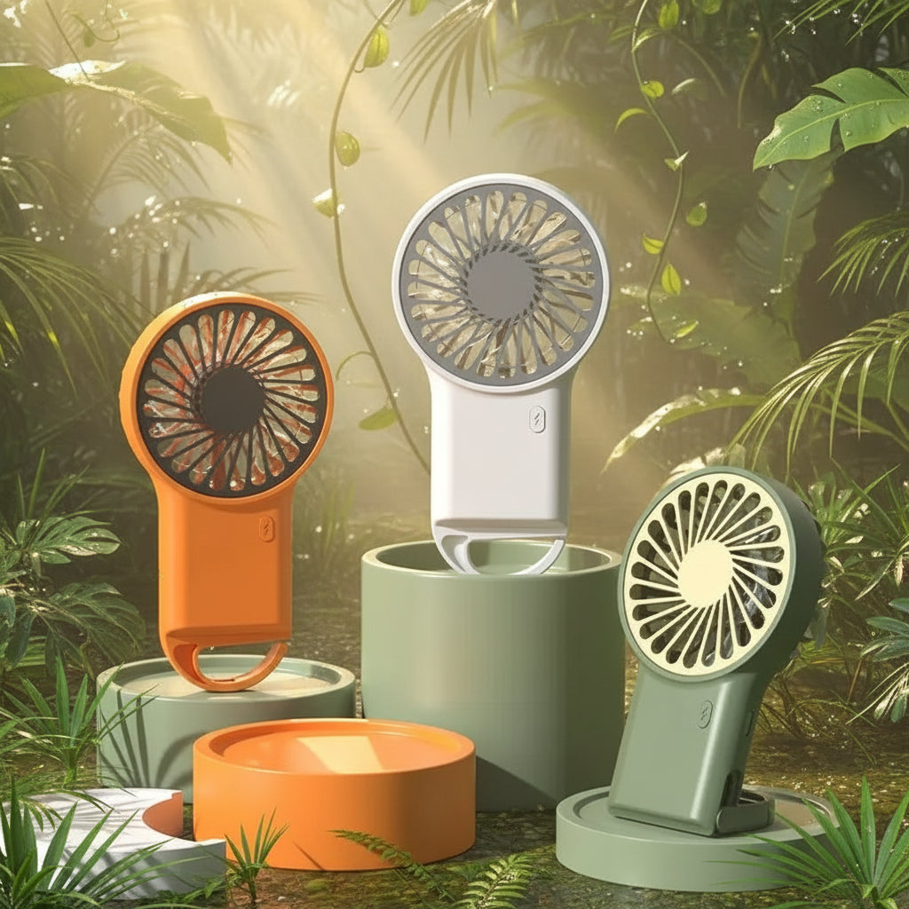 USB Chargeable Handheld Mini Small Portable Hook Fan