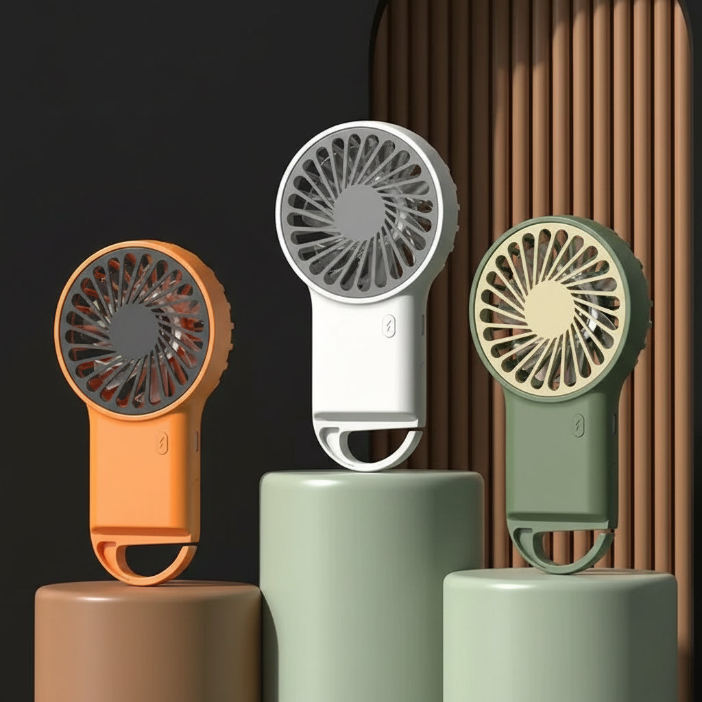 USB Chargeable Handheld Mini Small Portable Hook Fan