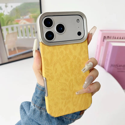 Luxury Leopard Print Phone Case For iPhone 11 12 13 14 15 16 17 Pro Max Air Plus Business Shockproof Soft TPU Bumper Back Cover