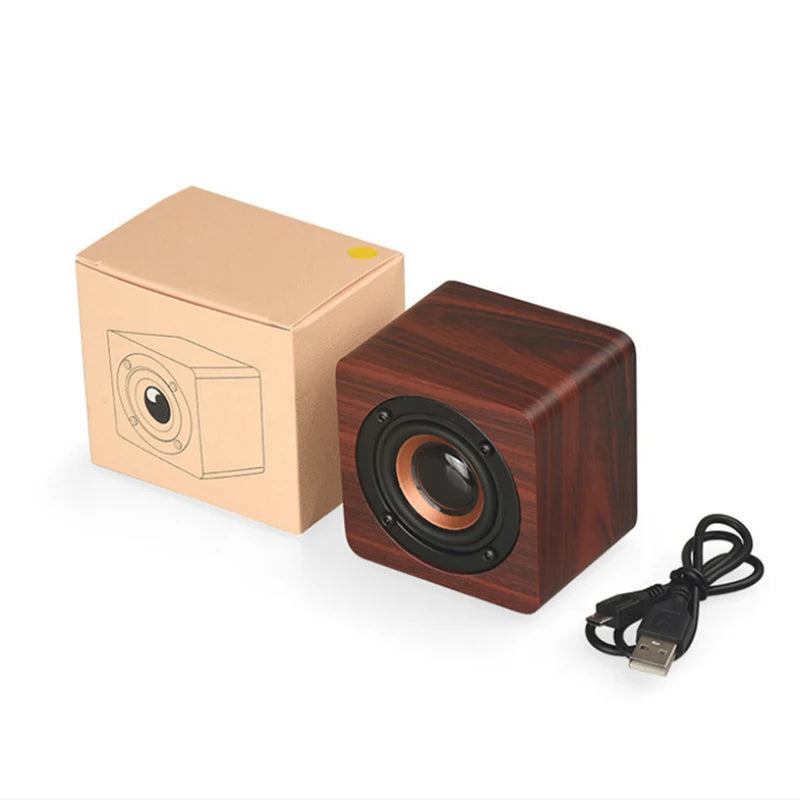 Wooden Bluetooth Speakers Wireless Speaker Sound Bar High Quality Outdoor Music Player Subwoofer