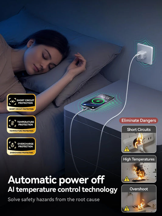 Joyroom 100W USB C Cable Automatic Power Off Fast Charge Type C Cable