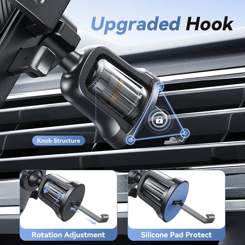 Joyroom Car Air Vent Phone Holder 360° Rotation Car Phone Holder Universal Hands-Free Cell Phone Mount For 4.7-6.9'' Phones