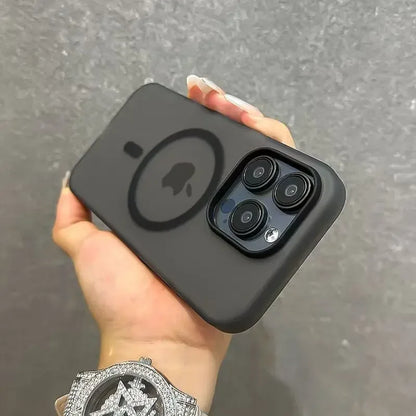 Matte Candy Magnetic Wireless Charge Transparent Case For iPhone 16 15 14Plus 13 12 17 Pro Max For Magsafe Shockproof Hard Cover
