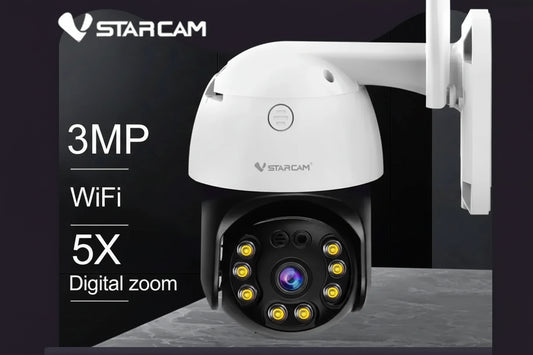 Outdoor Security Wireless 3MP IP Camera Smart Home Dome Waterproof Color Night Two Way AI Human Detection Camera