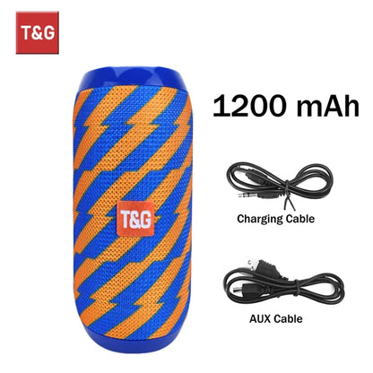 Bluetooth Speaker T&G TG117 Portable TWS Sound Box Waterproof Loudspeaker
