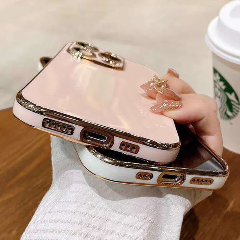 iphone Solid Color Silicone Protective Phone Case