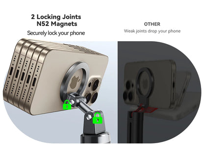 Joyroom Airplane Phone Holder Magnetic Selfie Stick for iPhone Universal Airplane Phone Mount Plane Phone Stand for Desk ZS509