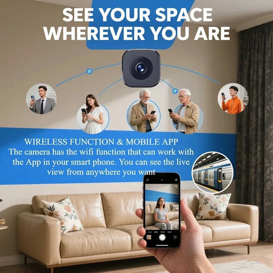 Smart Wireless Security Camera Pro 4K Ultra HD WiFi Surveillance with 2 Way Audio Motion Detection Infrared Night Vision Cam