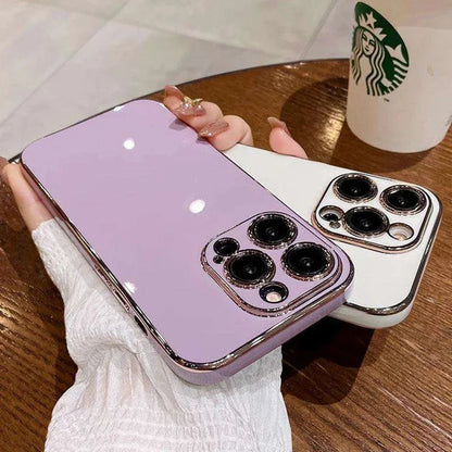 iphone Solid Color Silicone Protective Phone Case