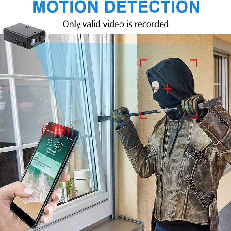 Security Camera 4K Mini WiFi Monitor WiFi Remote Motion Detecting Surveillance Security Protection Indoor Surveillance