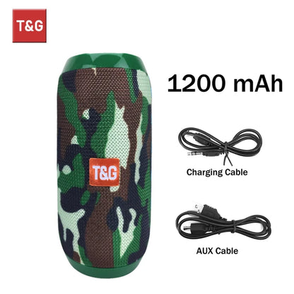 Bluetooth Speaker T&G TG117 Portable TWS Sound Box Waterproof Loudspeaker