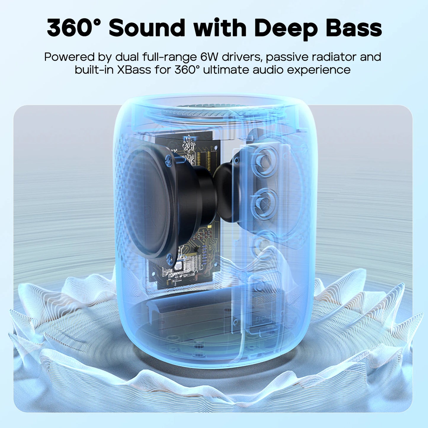 TRIBIT StormBox Mini Bluetooth Speaker, 12 Hours playtimes,Waterproof,