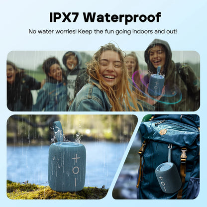 TRIBIT StormBox Mini Bluetooth Speaker, 12 Hours playtimes,Waterproof,