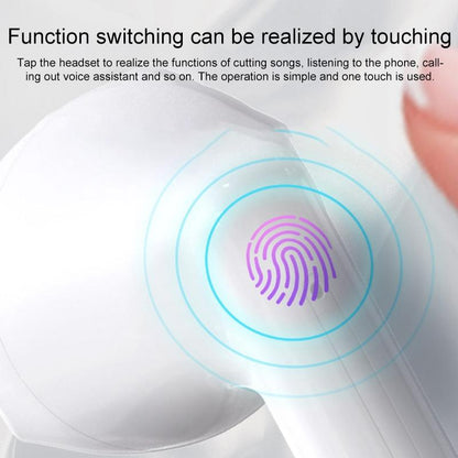 NNEDSZ White Wireless Bluetooth Earbuds-2