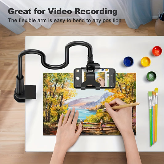 Gooseneck Cell Phone Holder, Universal 360 Flexible Phone Stand Lazy Bracket Mount